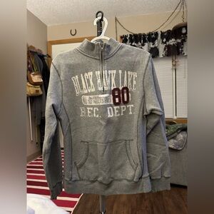 Blue 84 Gray Zip-Up Men's Sweater